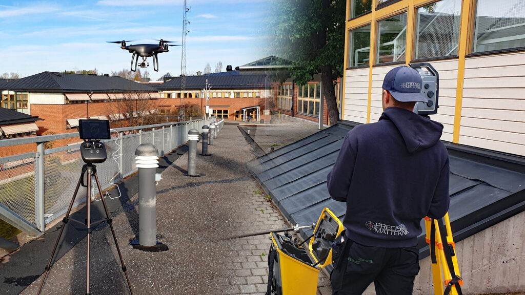 Drönarmätning, 3d mappning, punktmoln, scanning