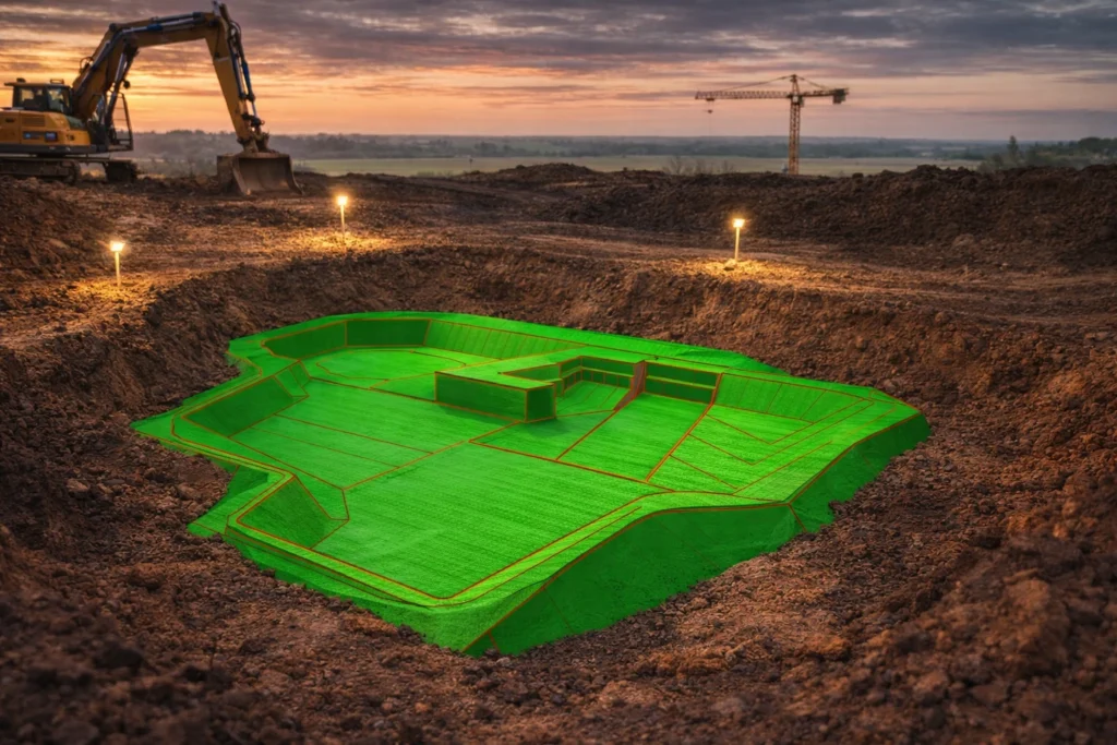 Terrängmodell, maskinstyrning, maskinstyrningsm